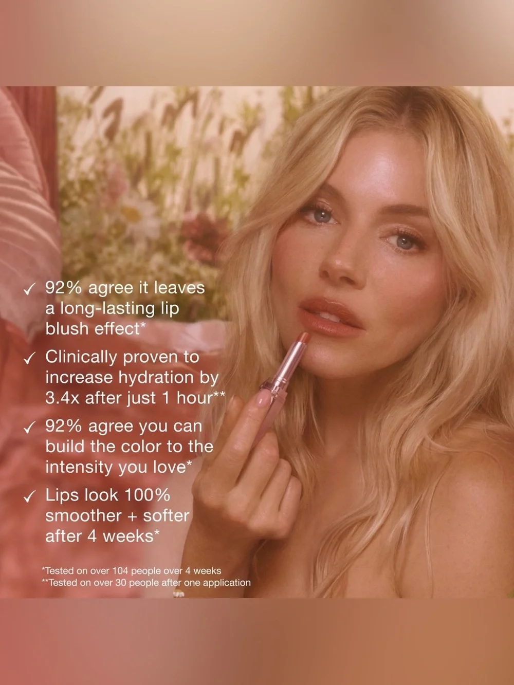 Blushed Rose Charlotte Tilbury Pillow Talk Long Lasting Blush Balm Sheer Tint